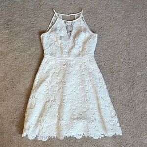 WHBM Elegant White Lace Dress